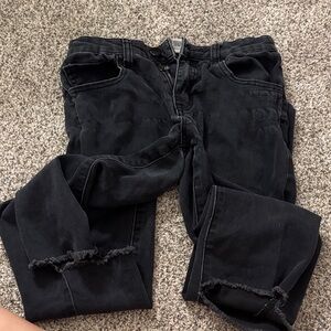 Forever 21 Black Ripped Skinny Jeans